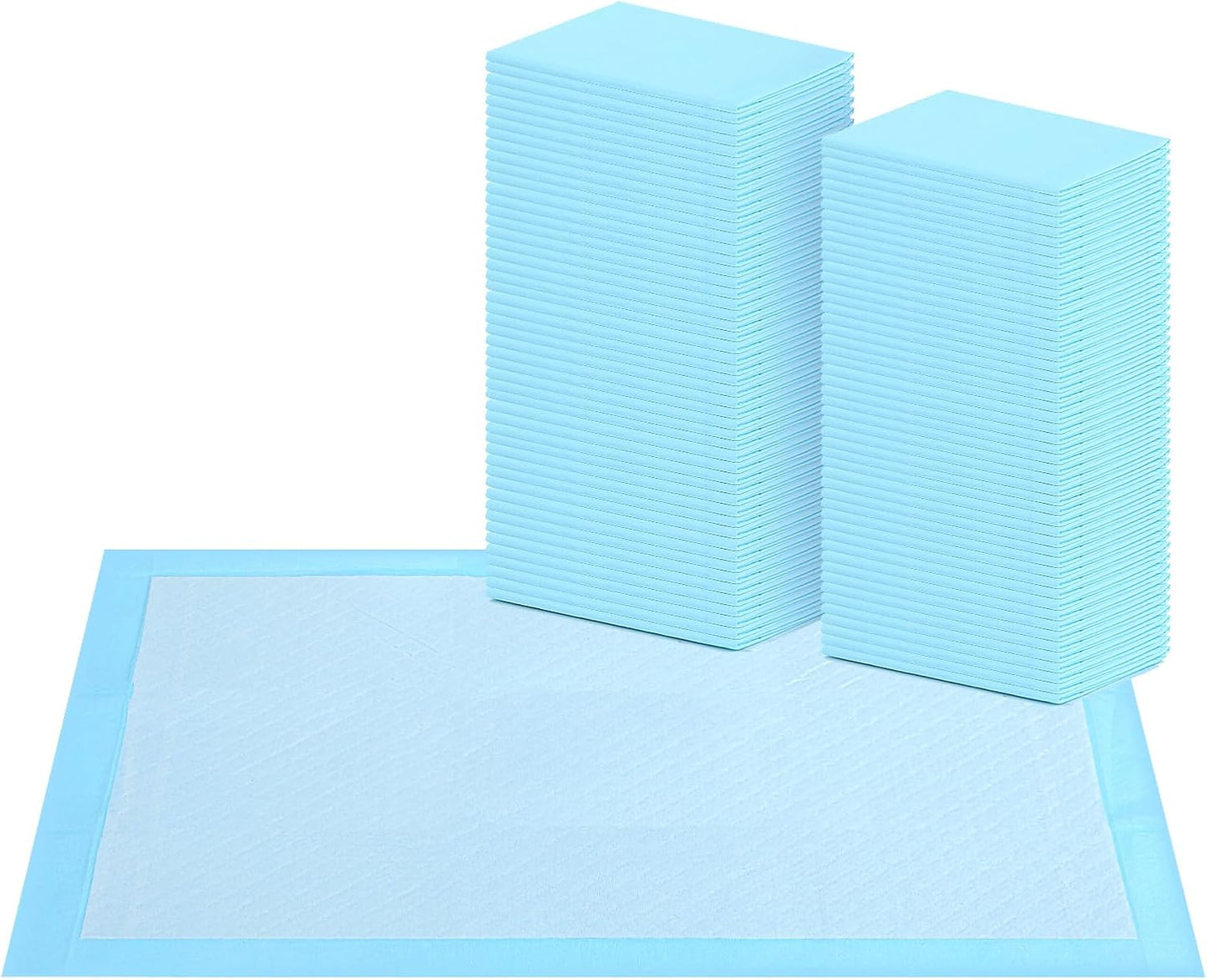 Super Absorbent Waterproof Dog and Puppy Pet Training Pad, Housebreaking Pet Pad,Blue (30"X36"(100PCS))