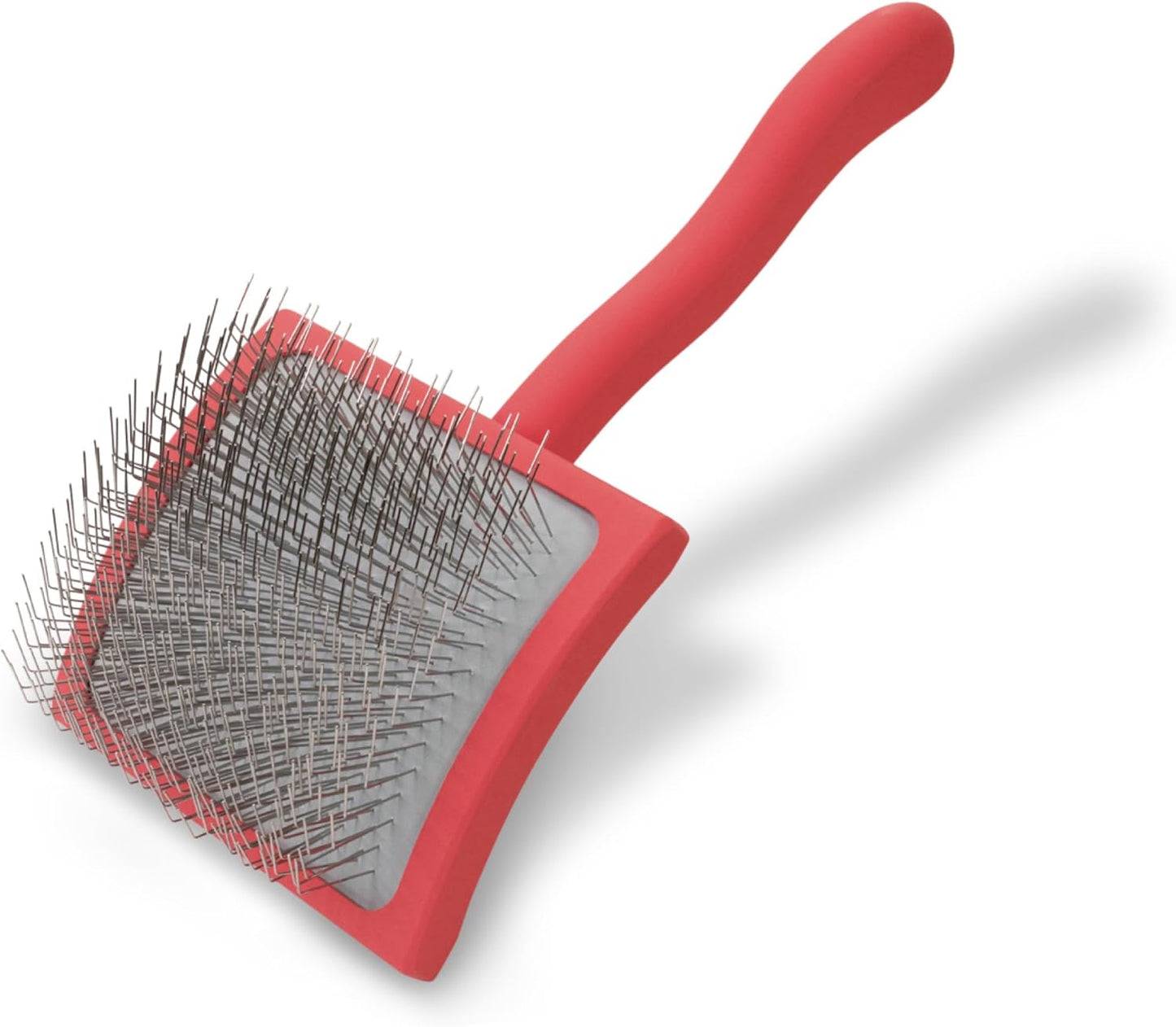 Dog Slicker Brush, Groom Like a Professional, Fluff Detangle Style, Saves Time Energy, Made in Germany, Coral, Medium