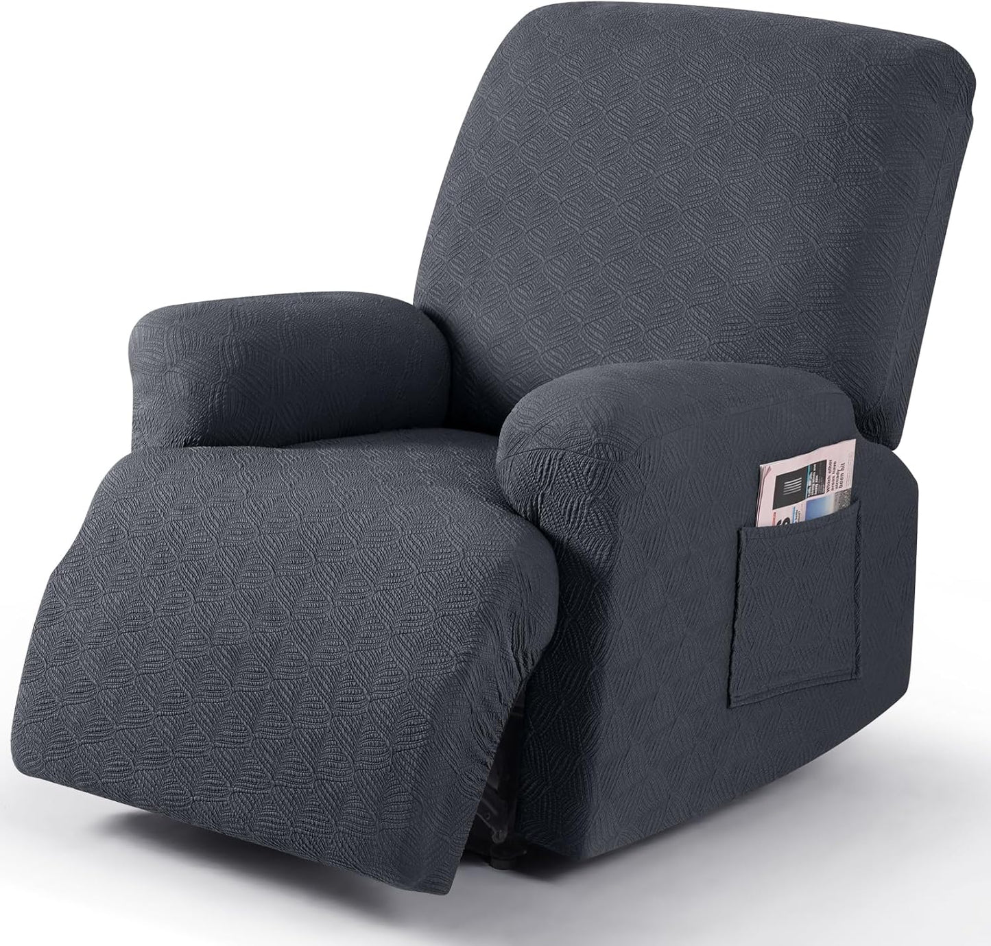 Recliner Covers Recliner Chair Covers Reclining Couch Covers Sofa Slipcovers Stretch Soft Washable (Single-Seater, Cream)