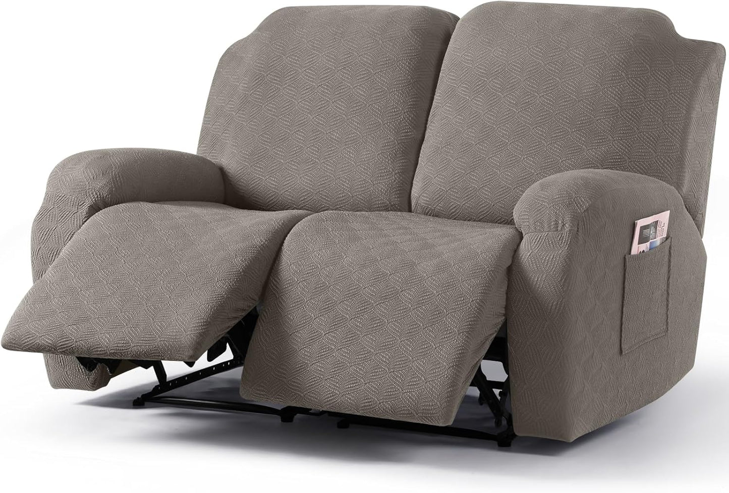 Recliner Covers Recliner Chair Covers Reclining Couch Covers Sofa Slipcovers Stretch Soft Washable (Single-Seater, Cream)