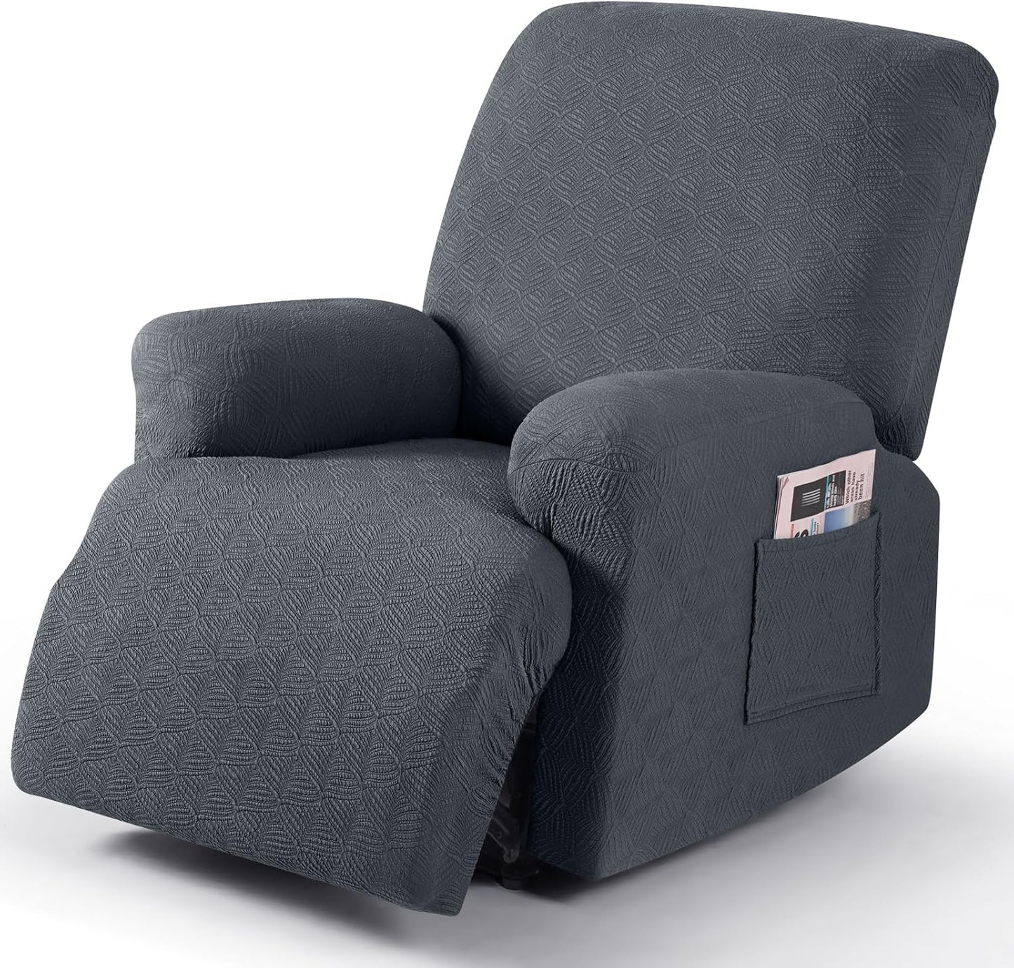 Recliner Covers Recliner Chair Covers Reclining Couch Covers Sofa Slipcovers Stretch Soft Washable (Single-Seater, Cream)