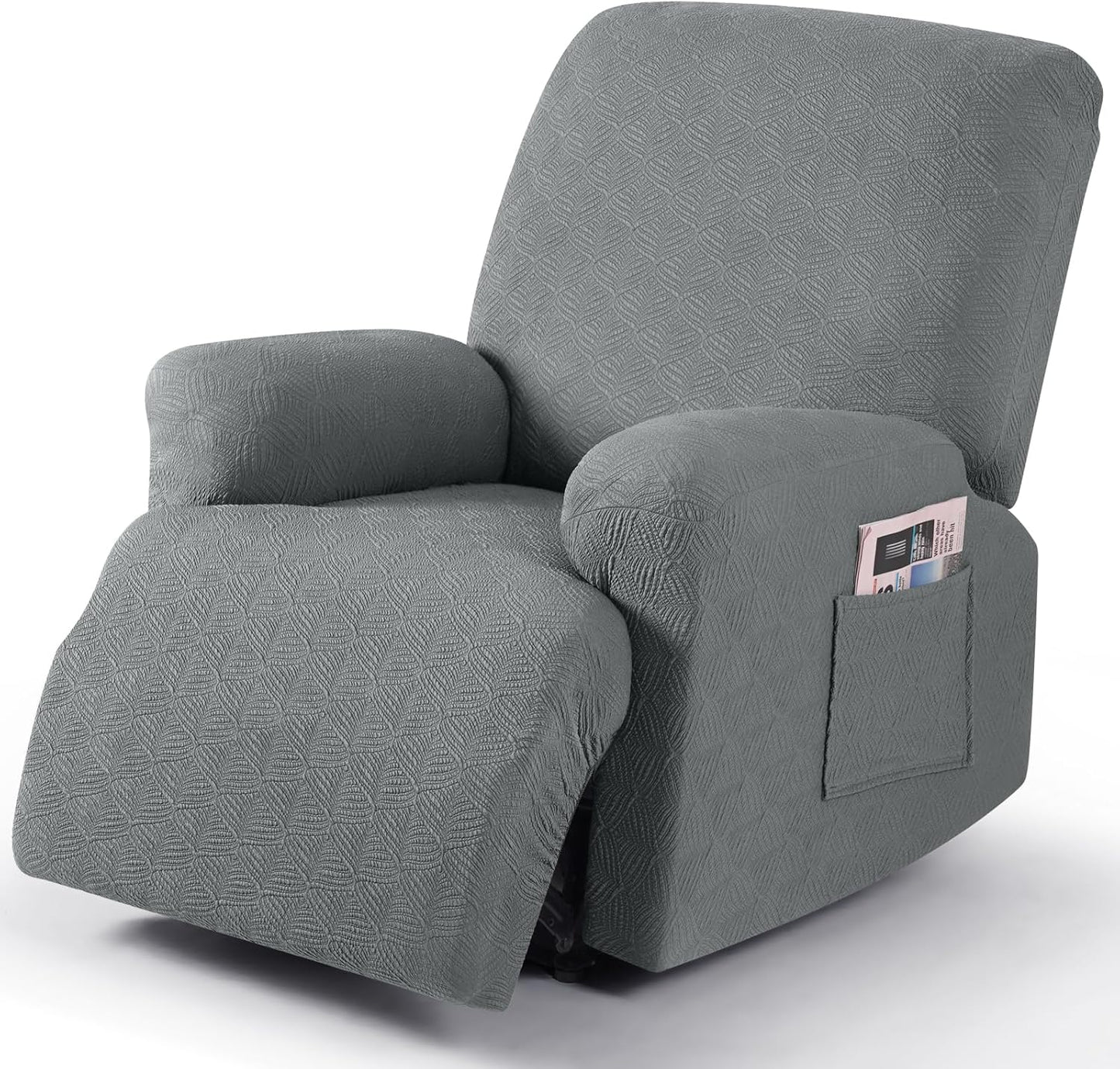 Recliner Covers Recliner Chair Covers Reclining Couch Covers Sofa Slipcovers Stretch Soft Washable (Single-Seater, Cream)