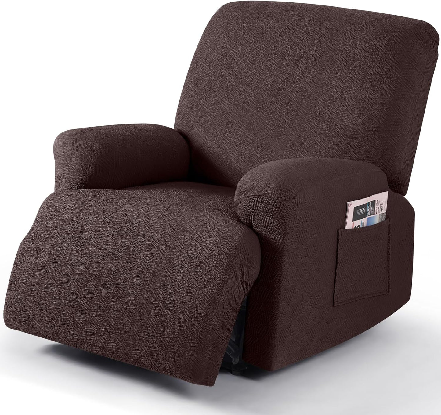 Recliner Covers Recliner Chair Covers Reclining Couch Covers Sofa Slipcovers Stretch Soft Washable (Single-Seater, Cream)