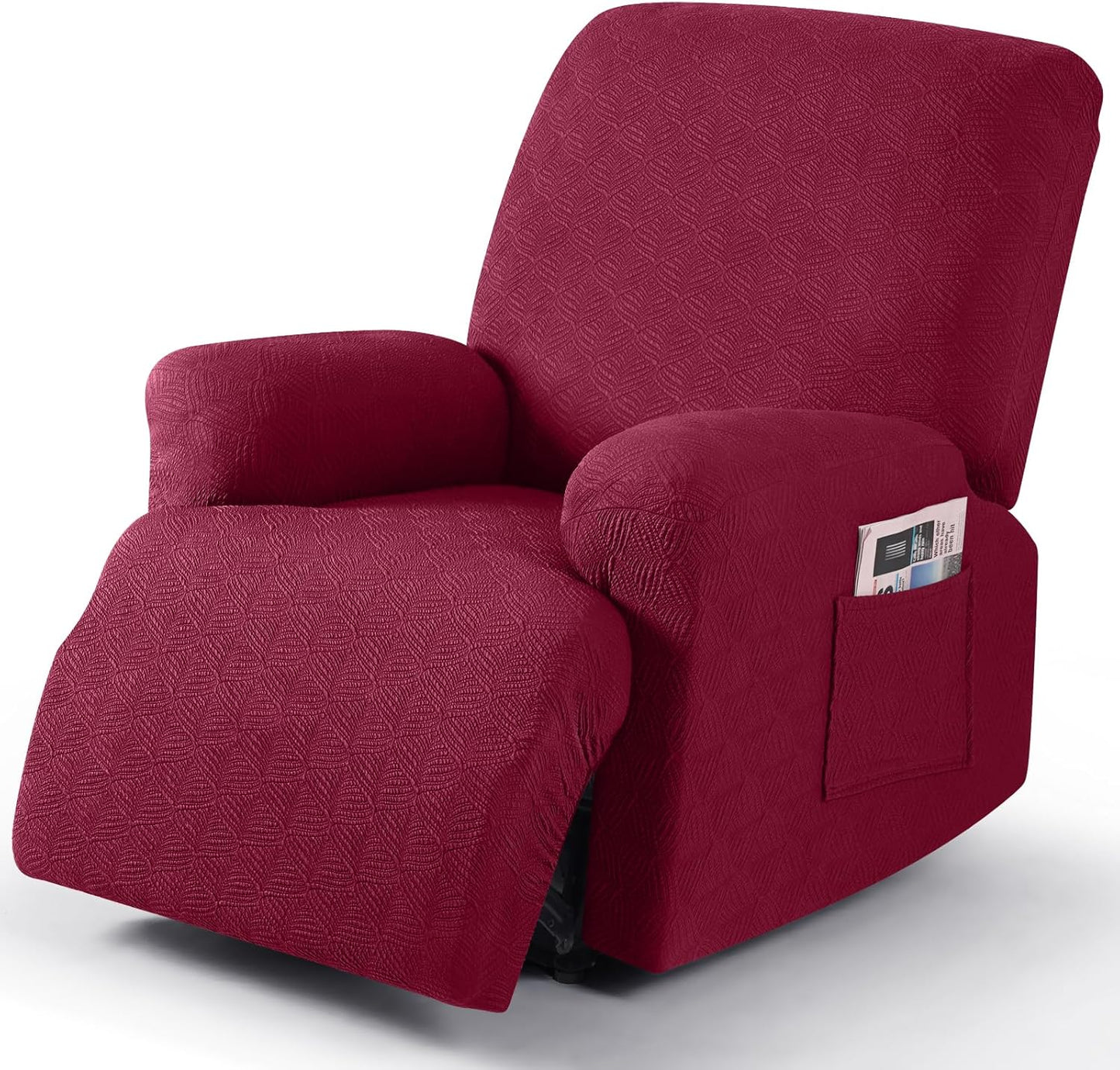 Recliner Covers Recliner Chair Covers Reclining Couch Covers Sofa Slipcovers Stretch Soft Washable (Single-Seater, Cream)