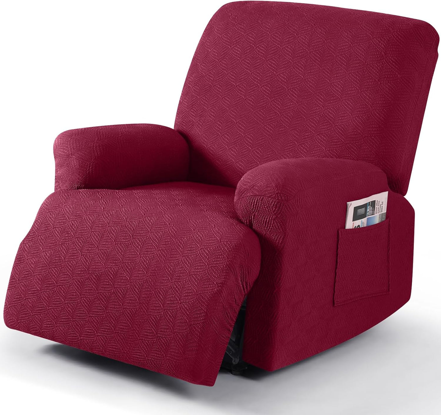 Recliner Covers Recliner Chair Covers Reclining Couch Covers Sofa Slipcovers Stretch Soft Washable (Single-Seater, Cream)
