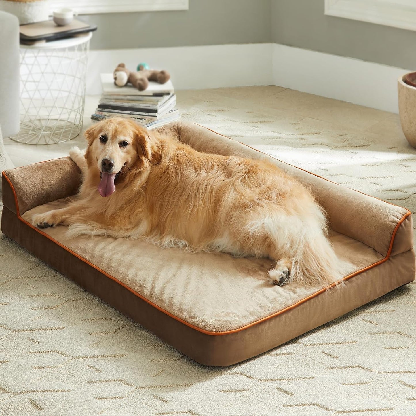 Orthopedic Dog Beds for Large Dogs-Waterproof Sofa Dog Bed with Removable Washable Cover, Large Dog Bed with Waterproof Lining and Nonskid Bottom,Pet Bed for Large Dogs
