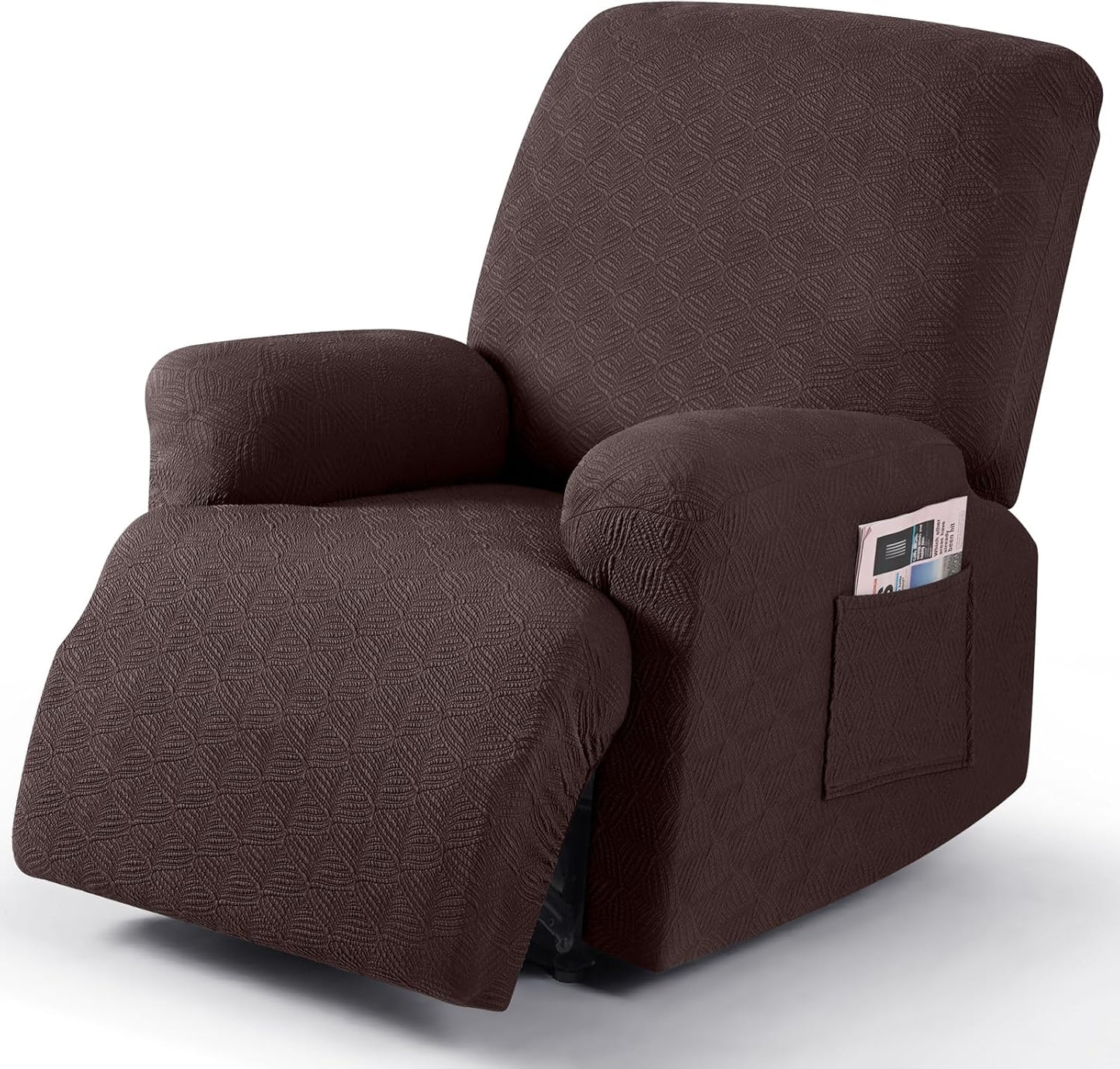 Recliner Covers Recliner Chair Covers Reclining Couch Covers Sofa Slipcovers Stretch Soft Washable (Single-Seater, Cream)