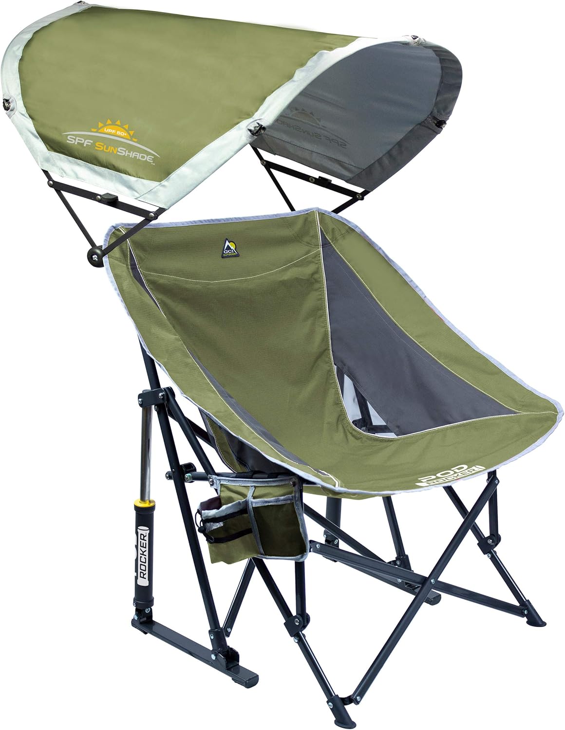 Outdoor Rocking Chair with SunShade Canopy