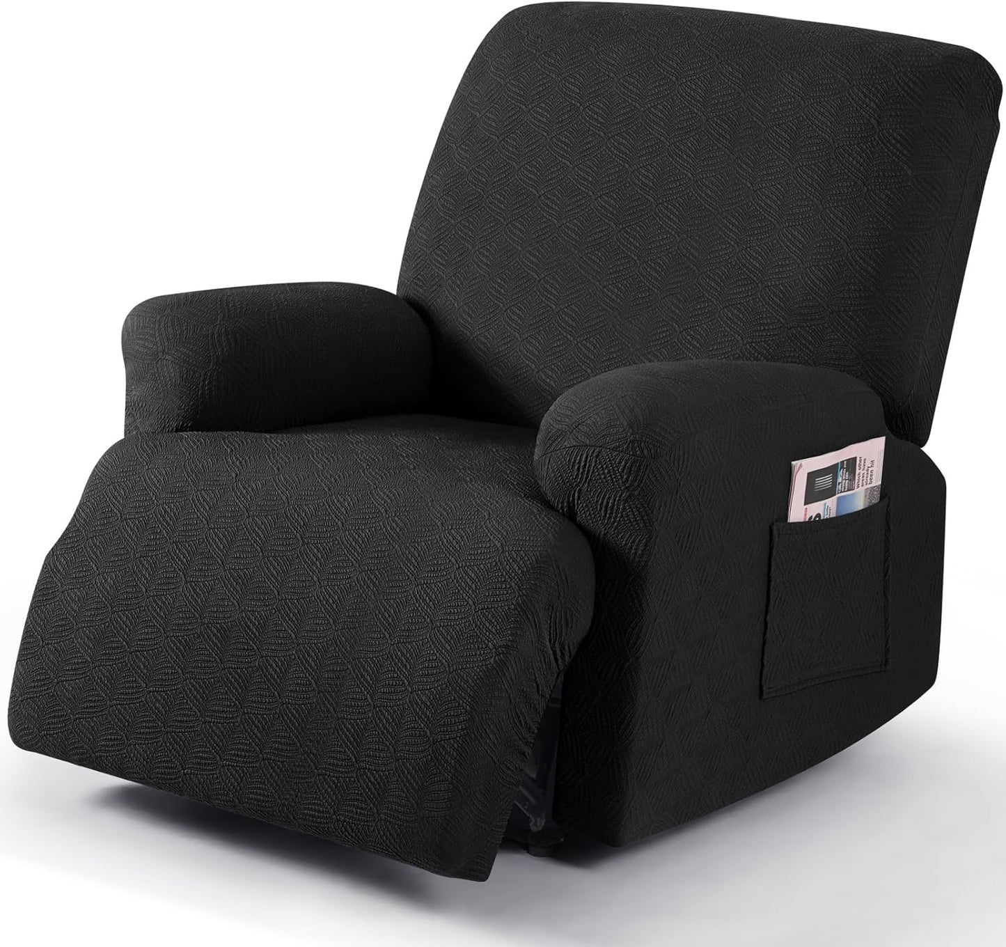 Recliner Covers Recliner Chair Covers Reclining Couch Covers Sofa Slipcovers Stretch Soft Washable (Single-Seater, Cream)