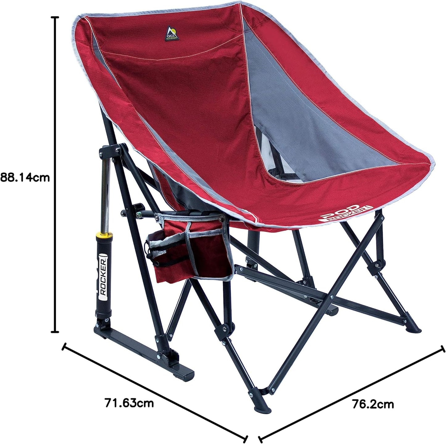 Outdoor Rocking Chair with SunShade Canopy