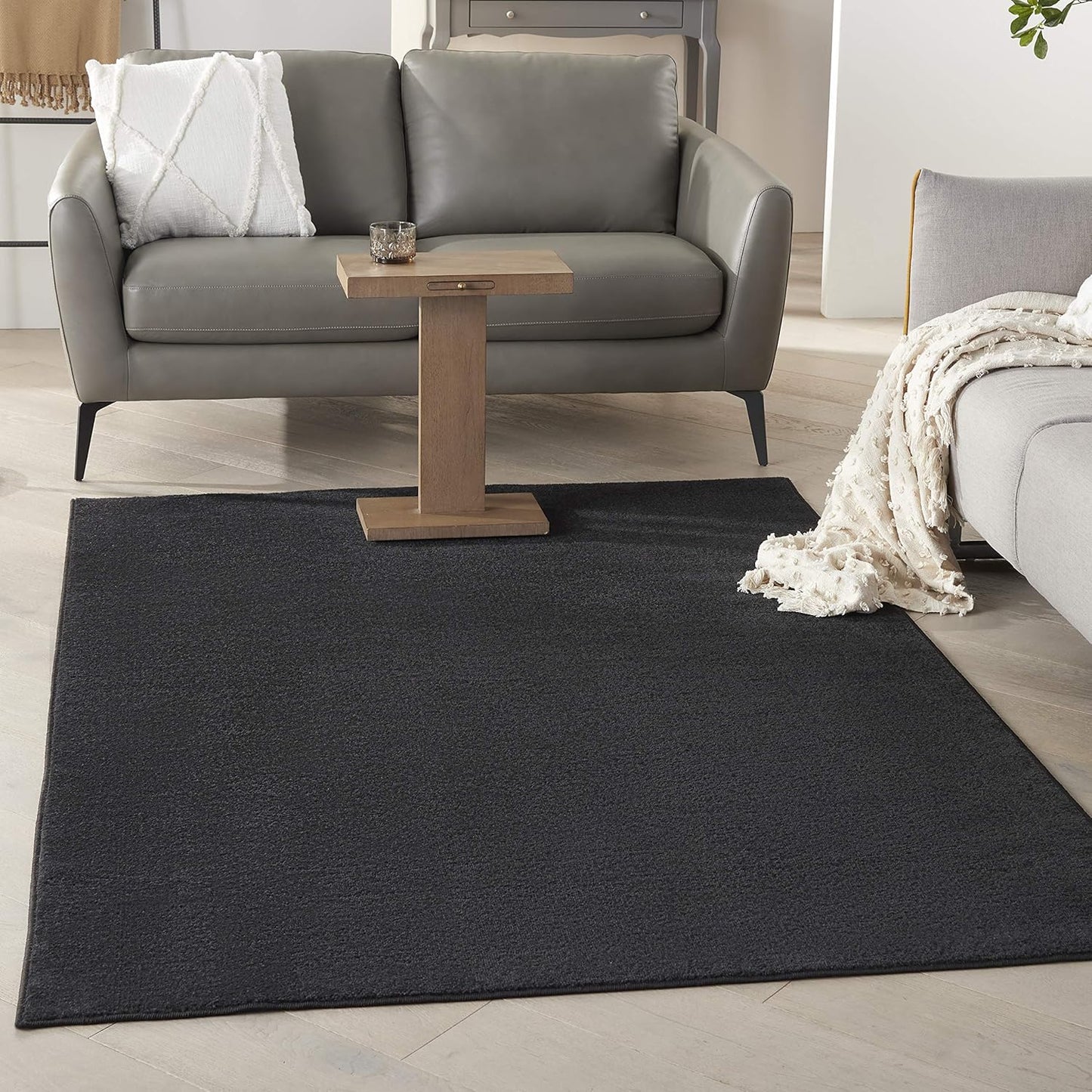 Lndoor/Outdoor Ivory Beige 8' x 10' Area Rug, Easy Cleaning, Non Shedding, Bed Room, Living Room, Dining Room, Backyard, Deck, Patio (8x10)